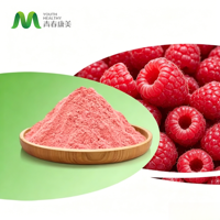 Frambozenfruitpoeder, voedingskwaliteit, kruidenextract, vacuüm verpakt in vaten