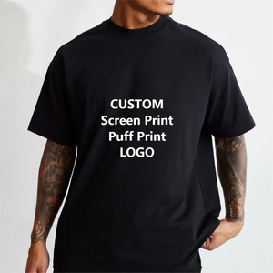 Camiseta Extra Grande de Alta Calidad 100% Algodón, Impresión Personalizada, Camiseta Gruesa Lisa para Hombre, Unisex - Product Image 4