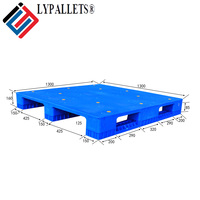 Palette en plastique Euro grande taille 4 voies 3 roulettes PP – Palettes en plastique bon marché en gros, haute qualité, prix bas