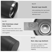 Tasse à café isotherme en acier inoxydable de 20 oz, nouveau modèle, forme unique, avec poignée, pour voiture, OEM ODM, best-seller