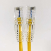 Cable de Conexión Ethernet UTP 24AWG CAT5e con Cubierta de PVC y Conector RJ45 para Reproductor de DVD, Cine en Casa y Uso en Redes LAN de Computadoras, Disponible en Stock