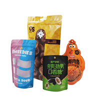 Sachets refermables en plastique mat de qualité alimentaire, pochettes verticales pour café en grains, noix et snacks