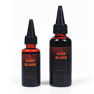 Pintura Corporal y Facial Hiperrealista para Disfraces de Halloween, No Tóxica, Segura para <span class=keywords><strong>la</strong></span> <span class=keywords><strong>Piel</strong></span>, Comestible, para Niños y Adultos, Maquillaje de Zombi, Sangre para Personajes de Escenario - Product Image 1