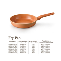 Poêle à frire et sauteuse modernes en alliage d'aluminium forgé épais, antiadhésives, compatibles induction, nettoyage facile, sans PFOA