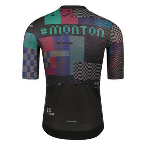 <span class=keywords><strong>Monton</strong></span> OEM-ropa de <span class=keywords><strong>ciclismo</strong></span> transpirable personalizada para hombre, camiseta de manga corta sin costuras con estampado de sublimación - Product Image 2