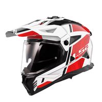 Casque de moto tout-terrain léger LS2 MX702-3 populaire à double visière, casque de course respirant et protecteur toutes saisons