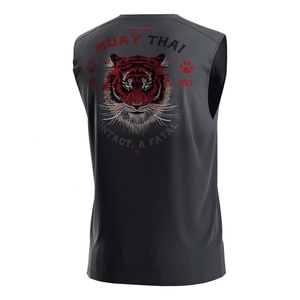 Camiseta Deportiva Ligera de Lujo para Correr y Muay Thai con Logotipo Sublimado, Chaleco de Entrenamiento - Product Image 4
