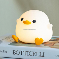 Nouvelle Lampe de Table LED Moderne pour Enfants, Lampe de Nuit USB en Silicone en Forme de Canard, Veilleuse LED pour Bébé, Idéale pour la Chambre d'Enfant, le Salon et la Décoration de Chambre