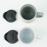 Mug de voyage classique en céramique avec base en liège antidérapante pour le bureau, les affaires, les cadeaux d'entreprise - Vente en gros promotionnelle