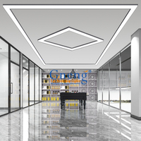 Éclairage LED carré pour la lumière de travail de détail de salle d'exposition de lavage de voiture avec la caractéristique décorative