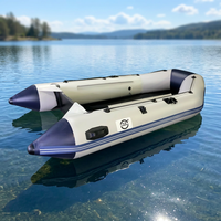 Bateau de sport gonflable en PVC de 2,70 m (9 pieds) directement de l'usine, bateau de pêche stable pour 4 personnes, petit bateau