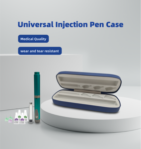 PU Leather Injection <b>Pen</b> Cartridge Bottle Packaging <b>Box</b> Custom Logo Option Waterproof Vial Storage Case Wholesale Packing <b>Box</b> - Product Image 1