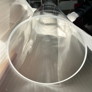 Grand OD personnalisé <span class=keywords><strong>200</strong></span>-500mm haute pureté clair haute transmission résistant à la corrosion tubes <span class=keywords><strong>en</strong></span> <span class=keywords><strong>verre</strong></span> de quartz de grand <span class=keywords><strong>diamètre</strong></span> - Product Image 2