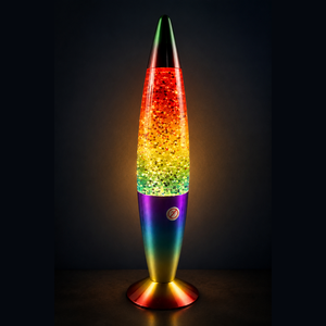 Lampe de chevet en verre scintillant à brancher, lumière blanche chaude, avec interrupteur, pour la décoration de chambre à coucher - Product Image 1