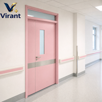 Porte de salle d'opération hospitalière à isolation hermétique et blindage radiologique certifiée ISO, pour les unités de soins critiques et les salles d'hôpital