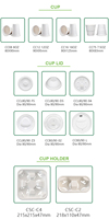 Gobelet jetable en bagasse de canne à sucre biodégradable de haute qualité pour le camping, pour boissons chaudes et froides