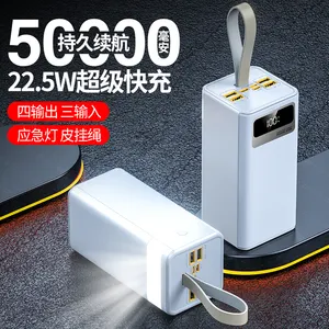 Power Bank daya pengisi daya Super cepat 50000mah 22.5 Watt Bank daya pengisian cepat 30000mah pengisian daya Cepat