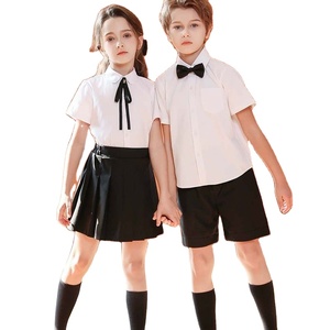 En stock adorable ensemble de chorale pour enfants chemise jupe plissée/<span class=keywords><strong>short</strong></span> tenue d'uniforme scolaire pour garçons et filles - Product Image 1