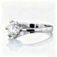 Bague en moissanite colorée 1CT, argent sterling 925, coupe ronde brillante, moissanite bleue rose pour cadeaux