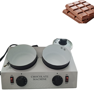 เครื่องทำช็อกโกแลตอุตสาหกรรม หม้อหลอมไฟฟ้าแบบสองถังสำหรับร้านค้า - Product Image 6