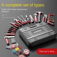 Juego de Herramientas para Reparaciones del Hogar, Caja de Herramientas Manual, Juego de Mantenimiento Combinado, para Electricistas y Carpinteros, Estuche Rígido, OEM