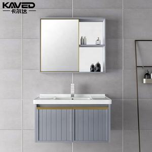 Tocador moderno de lujo con montaje en pared, tocador de <span class=keywords><strong>baño</strong></span> con un solo lavabo - Product Image 1