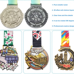 Medal Manufacture Factory Professional Customized Metal Marathon Sports Gold Award Medallion Custom City Running Medals - Product Image 5
