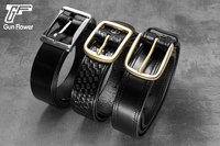 Ceinture pour homme en cuir pleine fleur véritable Gun & Flower