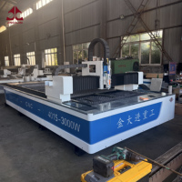 Mesin Pemotong Laser Serat 30000WCNC dengan Meja Tukar 3015mm untuk Peralatan Industri dan Komponen Rangka dengan Pendingin Air Hanli