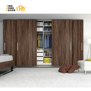 Sliding Laminate Almirah Sunmica Design Wardrobe <strong>Big</strong> Mirror Classic Luxury Bedroom <strong>Closet</strong> With Sliding Door Wardrobe - Product Image 2
