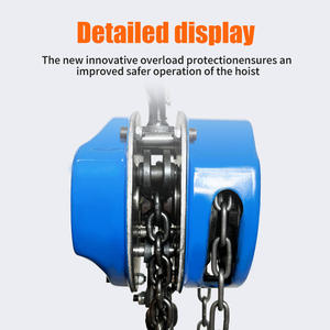 Tugas berat rantai Manual <span class=keywords><strong>Hoist</strong></span> 2 Ton 3mSteel rantai, rem ganda & 360 ° kait putar untuk garasi, pabrik, Dok mengangkat - Product Image 5