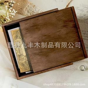 Wooden Storage <b>Box</b> Rectangle <b>Vintage</b> Colored Gift <b>Box</b> Handmade General Packaging Craft Use - Product Image 1