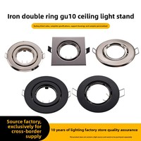 Spot LED encastré pour salon, boîtier de projecteur MR16, rail d'éclairage G53/GU10, kit de plafonnier universel