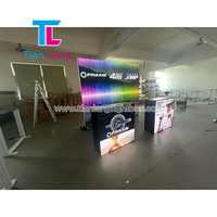 Portable 4ft Durable En Aluminium Table Affichage Pliable Illuminé SEG LED Rétro-Éclairé Compteur Événement Expo Salon Publicité