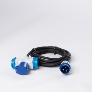 Cable de Alimentación Retráctil Multitoma Eléctrico con Certificación CE IP44, Cable de Extensión Trifásico con Enchufe - Product Image 2
