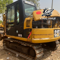 Mini-excavatrice compacte Cat 307 de 7 tonnes, économe en énergie, puissance stable, excavatrice hydraulique pour projets multi-ingénierie