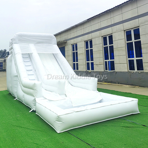 สไลเดอร์เป่าลมสีขาวสำหรับทุกเพศบ้านเด้งเป่าลมปาร์ตี้สำหรับเด็กบ้านเด้งดึ๋งสระว่ายน้ำ - Product Image 3