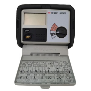 Testeur de résistance de terre Megger Det3Tc 25/50V 3P 2P, compteur numérique pour tests électriques - Product Image 1