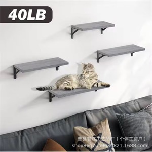 Wooden single-panel wall-mounted shelf for bedroom and living room, suitable for displaying books, <b>succulents</b>, and <b>potted</b> - Product Image 3