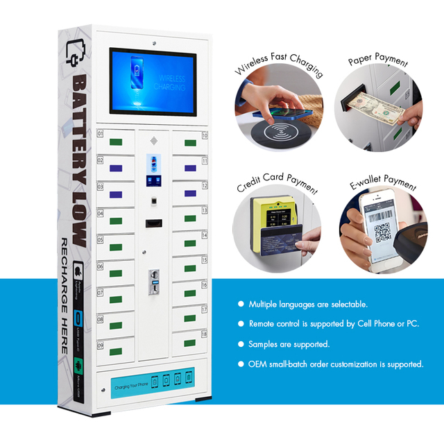 Wireless Phone Charging Stations Kiosk Product Category Lockers