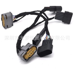 Adaptador de cable de cabeza LCI DAMENG HENGTU Retrofit para Mercedes W221 Clase S, arnés de cableado negro - Product Image 2