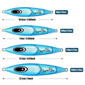 Jigging <span class=keywords><strong>Pro</strong></span> OEM, jigging lent, 80g 100g 120g 150g, jig de pêche en métal, eau salée, leurre de pêche lumineux, jig à lancer lent pour la pêche en mer - Product Image 2