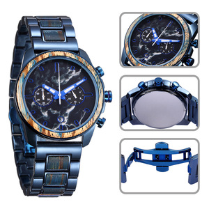 Orologio di Alta Gamma con Cassa <span class=keywords><strong>in</strong></span> Acciaio Inossidabile Effetto <span class=keywords><strong>Legno</strong></span> <span class=keywords><strong>e</strong></span> <span class=keywords><strong>Pietra</strong></span>, Montre Homme, Prezzo per Uomo - Product Image 4