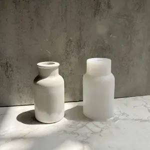定制三维条纹花瓶硅胶模具花瓶石膏胶模具家居装饰模具