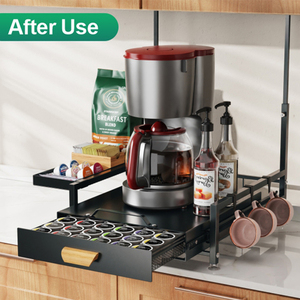 Lớn trượt kéo ra treo tường cà phê k cup ngăn kéo căn cứ Pod Mug tường chủ cho Bàn cà phê truy cập keurig Pod k cup - Product Image 3