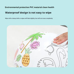 어린이를위한 <span class=keywords><strong>30cm</strong></span> DIY 풍선 플라스틱 비치 볼 그림 기능이있는 다채로운 스포츠 물 놀이 어린이 장난감 - Product Image 5