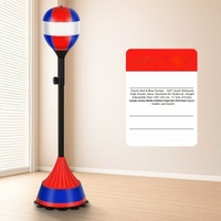 Ballon de boxe autonome gonflable en PU robuste pour entraînement de vitesse et de réflexes, avec socle réglable en hauteur pour la maison et la salle de sport