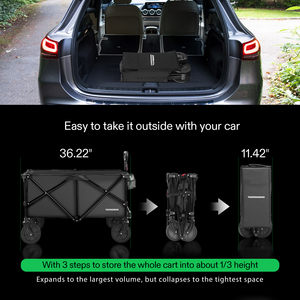 Ağır kapalı açık katlanabilir katlanır vagon - Product Image 6