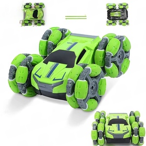 Coche de Acrobacias con Control Remoto de <span class=keywords><strong>2</strong></span>.4GHz y Tracción en las 4 Ruedas, con Rotación de 360 Grados, Juguete RC de Doble Cara para Niños, Radiocontrol Todoterreno - Product Image 1