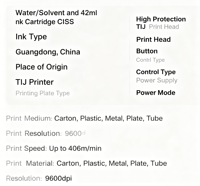T180E Industriële 12,7 mm TIJ Ei Thermische Inkjetprinter Batch Vervaldatum Codeermachine